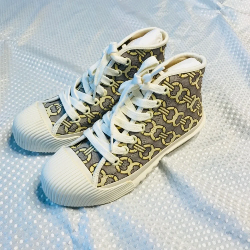 Tory burch‎ Jacquard Rubber-Paneled Sneakers - White